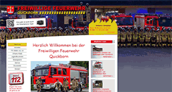 Desktop Screenshot of feuerwehr-quickborn.de